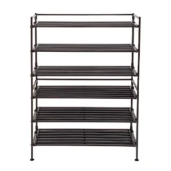 Seville Classics 3 Tier Stackable Resin Slat Shoe Rack Espresso 16 Seville Classics 3 Tier Stackable Resin Slat Shoe Rack Espresso -Chic Household Items GUEST 025b42bc a979 4cbb b486 02891f31feee