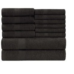 Absorbent Eco-Friendly Cotton Assorted 12-Piece Bath, Hand, Face Towel Set By Blue Nile Mills 22 Absorbent Eco-Friendly Cotton Assorted 12-Piece Bath, Hand, Face Towel Set By Blue Nile Mills -Chic Household Items GUEST 043ad179 524e 4b18 9907 70d4365ebd23