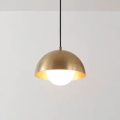 Amelia 1-Light Matte Brass Plug-In Pendant Lighting With Frosted Glass Shade - Globe Electric 9 Amelia 1-Light Matte Brass Plug-In Pendant Lighting With Frosted Glass Shade - Globe Electric -Chic Household Items GUEST 08e75803 8928 4aa1 9f3e db955e3877d3