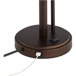 Possini Euro Design Traverse Modern Table Lamps 29" Tall Set Of 2 With USB Charging Port Gooseneck LED Bronze Oatmeal Shade For Bedroom Living Room 11 Possini Euro Design Traverse Modern Table Lamps 29" Tall Set Of 2 With USB Charging Port Gooseneck LED Bronze Oatmeal Shade For Bedroom Living Room -Chic Household Items GUEST 094e723b 9b74 4837 b18b 8037c7160852