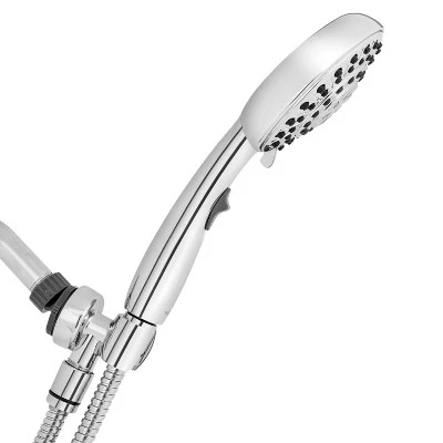 8ft Easy Reach Hose Hand Held Shower Head Chrome - Waterpik 8 8ft Easy Reach Hose Hand Held Shower Head Chrome - Waterpik - Image 8