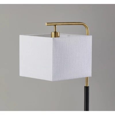 Flora Antique Brass Table Lamp Black - Adesso 2 Flora Antique Brass Table Lamp Black - Adesso - Image 2