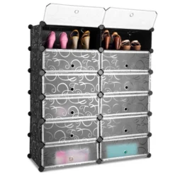 Costway 12 Cubic Portable Shoe Rack Shelf Cabinet Storage Closet Organizer Home Furni -Chic Household Items GUEST 0efcedd3 ebfa 47fa 8084 c1ef2e47b58b