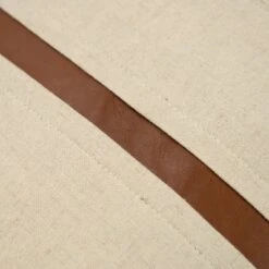 20"x20" Oversize Striped Polyester Filled Square Throw Pillow Cream - Donny Osmond Home