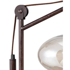 Franklin Iron Works Modern Industrial Desk Lamp 29" Tall With USB Charging Port Bronze Metal Cognac Glass Shade For Bedroom Living Room House Bedside 9 Franklin Iron Works Modern Industrial Desk Lamp 29" Tall With USB Charging Port Bronze Metal Cognac Glass Shade For Bedroom Living Room House Bedside -Chic Household Items GUEST 103bb17e ff36 4053 9c84 91012674bd4f