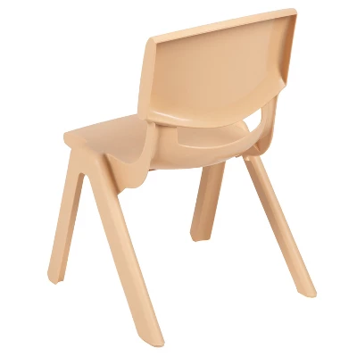 Flash Furniture 2 Pack Plastic Stackable School Chair With 10.5" Seat Height 4 Flash Furniture 2 Pack Plastic Stackable School Chair With 10.5" Seat Height - Image 4