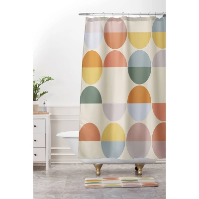 Pastel Geometric Shapes 2 Shower Curtain - Deny Designs 2 Pastel Geometric Shapes 2 Shower Curtain - Deny Designs - Image 2