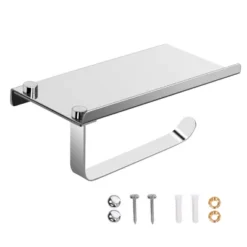Unique Bargains Toilet Phone Shelf Stainless Steel Tissue Fixed Toilet Paper Holders Silver 1 Pc 12 Unique Bargains Toilet Phone Shelf Stainless Steel Tissue Fixed Toilet Paper Holders Silver 1 Pc -Chic Household Items GUEST 1527d196 a624 47aa a360 4eed4164d9c1