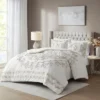 3pc Valeria Tufted Cotton Chenille Duvet Cover Set