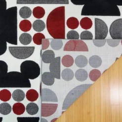 Disney Mickey Mouse Encore 7'10"x10' Indoor Spheres Area Rug Red/Black/Gray -Chic Household Items GUEST 1d3745ab f0bc 4ea5 b48e b8ea8f4576f0