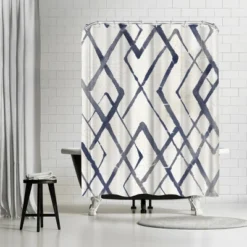 Americanflat 71X74 Abstract Shower Curtain By Pi Creative Art -Chic Household Items GUEST 1dcbc218 f70a 4e1b ad74 d9a57ca7f77e
