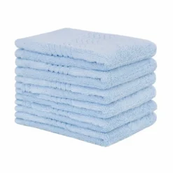 6 Pcs 100% Cotton Ultra Soft And Absorbent Bath Washcloth - PiccoCasa -Chic Household Items GUEST 21eecac4 6a02 4404 b936 f66828bfa0f9