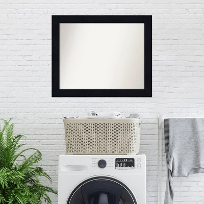 32" X 26" Non-Beveled Shiplap Navy Wood Bathroom Wall Mirror - Amanti Art 8 32" X 26" Non-Beveled Shiplap Navy Wood Bathroom Wall Mirror - Amanti Art - Image 8