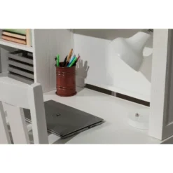 Kids' Highlands Desk With Hutch White - Hillsdale Furniture -Chic Household Items GUEST 25fae09a 9e55 4c0c 8aa1 dd769d5d9d5e