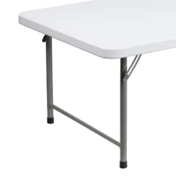 Emma And Oliver 4.93-Foot Kid's Granite White Plastic Folding Activity Table - Play Table -Chic Household Items GUEST 275557f5 d678 49cf b82e d7e16fd13045