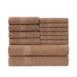 Absorbent Eco-Friendly Cotton Assorted 12-Piece Bath, Hand, Face Towel Set By Blue Nile Mills 28 Absorbent Eco-Friendly Cotton Assorted 12-Piece Bath, Hand, Face Towel Set By Blue Nile Mills -Chic Household Items GUEST 2a2ce692 b6b0 43fa bd61 3aaf0a8b2150