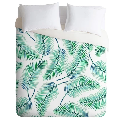 83 Oranges Palm Leaves Duvet Set - Deny Designs 4 83 Oranges Palm Leaves Duvet Set - Deny Designs - Image 4