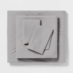 Stripe Microfiber Reversible Comforter & Sheet Set Gray - Room Essentials™ -Chic Household Items GUEST 2ee2ccc5 7a6d 4fb8 bbe2 72b632973d4c