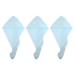Unique Bargains Soft Hair Towel Wrap Drying Cap Microfiber For Wet Long Hair 9.84x25.59 Inch 3 Pcs -Chic Household Items GUEST 2fe18e97 f2b4 4eeb b39b 2fa3cf69e26b
