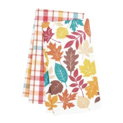 C&F Home Fall Leaves & Plaid Printed & Woven Kitchen Towel Set Of 2 8 C&F Home Fall Leaves & Plaid Printed & Woven Kitchen Towel Set Of 2 -Chic Household Items GUEST 345b69a1 5641 49e9 b344 6cbada173961