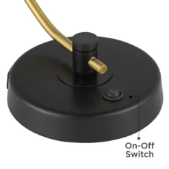 Possini Euro Design Modern Mid Century Desk Lamp 28 1/2" Tall Warm Gold Black With Dual USB Charging Ports For Bedroom Living Room Office Reading Home 13 Possini Euro Design Modern Mid Century Desk Lamp 28 1/2" Tall Warm Gold Black With Dual USB Charging Ports For Bedroom Living Room Office Reading Home -Chic Household Items GUEST 37d827a2 bca5 4123 ad36 397ef850feaf