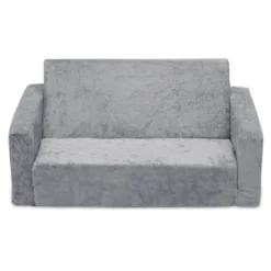 Delta Children Kids' Serta Perfect Sleeper Extra Wide Comfy 2-in-1 Flip Open Convertible Sofa To Lounger - Gray -Chic Household Items GUEST 3f43d362 42c8 4775 b261 421390465588