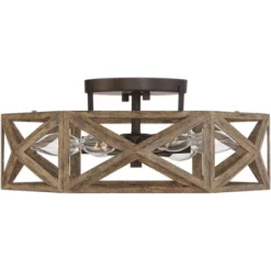 Possini Euro Design Moorcroft Modern Farmhouse Ceiling Light Semi Flush Mount Fixture 14 1/2" Wide Dark Wood Bronze 6-Light Hexagon Frame For Bedroom 10 Possini Euro Design Moorcroft Modern Farmhouse Ceiling Light Semi Flush Mount Fixture 14 1/2" Wide Dark Wood Bronze 6-Light Hexagon Frame For Bedroom -Chic Household Items GUEST 3fcfecec 6bc4 4202 84b2 34ef0f2bbf99