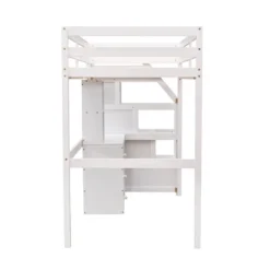Twin Size Loft Bed With Separate Bed, Staircase For Storage, Desk, Shelves And Drawers - ModernLuxe 18 Twin Size Loft Bed With Separate Bed, Staircase For Storage, Desk, Shelves And Drawers - ModernLuxe -Chic Household Items GUEST 3fd08653 b1ea 4bd8 afb5 98f9917665c6