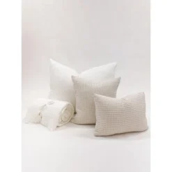 14x20 Down Cotton Waffle Weave Pillow - Anaya -Chic Household Items GUEST 4074c45f 6d6d 4db9 a1ef 8547d2c596c7 1