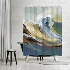 Americanflat 71X74 Abstract Shower Curtain By Pi Creative Art -Chic Household Items GUEST 40d44085 292b 4e1e a189 d69167736be8