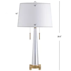 29.5" Crystal Zoe Table Lamp (Includes LED Light Bulb) Clear - JONATHAN Y 5 29.5" Crystal Zoe Table Lamp (Includes LED Light Bulb) Clear - JONATHAN Y -Chic Household Items GUEST 46d44403 6464 4e6f b2c3 7aaf2d0cbd16