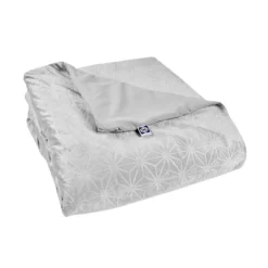 48"x72" Clean Comfort 20lbs Weighted Blanket With Removable Cover Gray - Sealy -Chic Household Items GUEST 4748f563 036b 4ab3 8bfa 460cfa3a35be