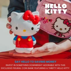 Silver Buffalo Sanrio Hello Kitty 6-Inch Ceramic Figural Coin Bank Storage -Chic Household Items GUEST 478d54a2 95a2 4ce8 ac19 2c10b4c104d7