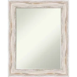 Amanti Art Alexandria Petite Bevel Wood Bathroom Wall Mirror -Chic Household Items GUEST 47cad799 d6db 4fb5 a338 02e245c52006