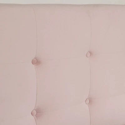 Maliza Upholstered Complete Platform Bed Pale Pink - South Shore 5 Maliza Upholstered Complete Platform Bed Pale Pink - South Shore - Image 5