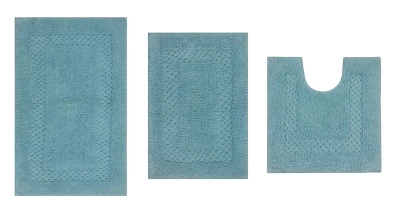 Classy Bathmat Collection Cotton Tufted Set Of 3 Bath Rug Set - Home Weavers 1 Classy Bathmat Collection Cotton Tufted Set Of 3 Bath Rug Set - Home Weavers