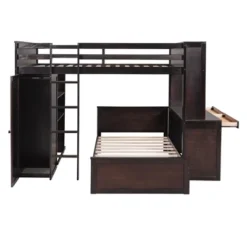 Loft Bed With Stand-Alone Bed, Shelves, Desk And Wardrobe - ModernLuxe 14 Loft Bed With Stand-Alone Bed, Shelves, Desk And Wardrobe - ModernLuxe -Chic Household Items GUEST 5b7eb66e 9f44 4702 afc6 bcfa78de4f8e