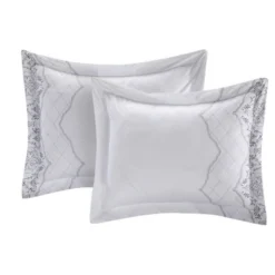 Chic Home Design Queen 8pc Gratia Comforter & Sham Set White 7 Chic Home Design Queen 8pc Gratia Comforter & Sham Set White -Chic Household Items GUEST 5b8c56a1 eed5 4cc6 a1b5 61d246741638