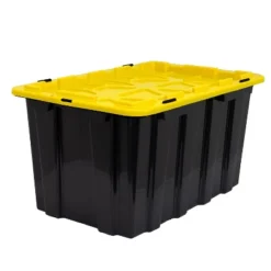 Mount-It! Heavy-Duty Plastic Storage Bins, Set Of 3, 60 Liter Capacity