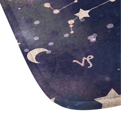 Jacqueline Maldonado Zodiac Memory Foam Bath Mat Rose Gold - Deny Designs 2 Jacqueline Maldonado Zodiac Memory Foam Bath Mat Rose Gold - Deny Designs - Image 2