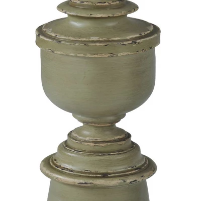 64" Antique French Polyester Resin Floor Lamp Olive Green - StyleCraft 5 64" Antique French Polyester Resin Floor Lamp Olive Green - StyleCraft - Image 5