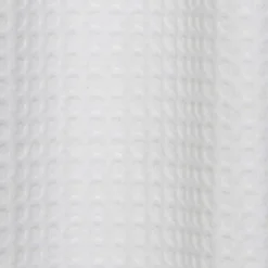 Belgian Waffle Shower Curtain White - Moda At Home