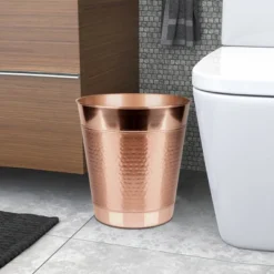 Hudson Decorative Stainless Steel Trash Wastebasket Copper - Nu Steel -Chic Household Items GUEST 6a12d34d 72c0 4266 8b5d cae3ffec4160