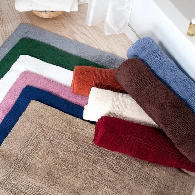 Solid Reversible Long Bath Rug - Yorkshire Home 3 Solid Reversible Long Bath Rug - Yorkshire Home - Image 3