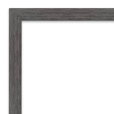 38" X 26" Non-Beveled Pinstripe Plank Gray Thin Bathroom Wall Mirror - Amanti Art 2 38" X 26" Non-Beveled Pinstripe Plank Gray Thin Bathroom Wall Mirror - Amanti Art - Image 2
