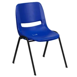 Emma And Oliver Ergonomic Kid's Shell Stack Chair - 12" Seat Daycare Home School -Chic Household Items GUEST 6f86d2d7 7872 42f2 b98e b55a388317e5