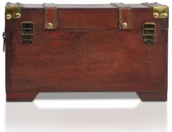 Brynnberg 11"x6.7"x6.3" Wooden Pirate Treasure Chest Storage Box - Handmade -Chic Household Items GUEST 715d1fa8 600f 44f2 96ab 369441aaed17