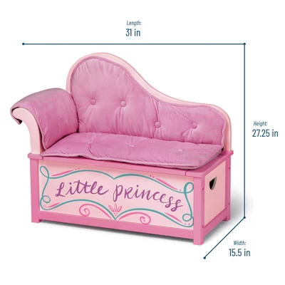 Princess Chaise Lounge With Storage - WildKin 3 Princess Chaise Lounge With Storage - WildKin - Image 3