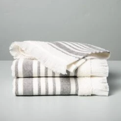 Multistripe Bath Towels Cream/Gray - Hearth & Hand™ With Magnolia -Chic Household Items GUEST 78ade48d d25d 4e09 b83f 227a74722f75
