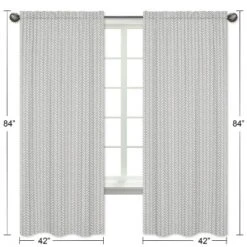 2pc Sweet Jojo Designs Woodland Friends Herringbone Print Window Panel - Sweet Jojo Designs -Chic Household Items GUEST 7a87ca92 c222 4238 820e a1b1f2e3c8e1